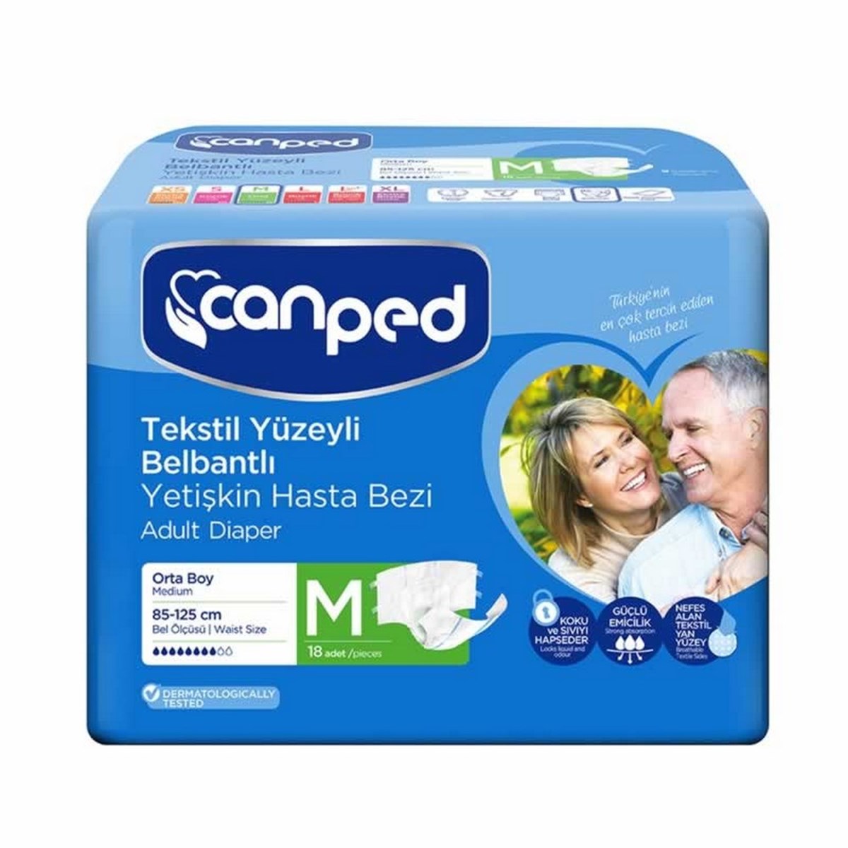 Canped Belbantlı Hasta Bezi Orta Eko 18Lİ