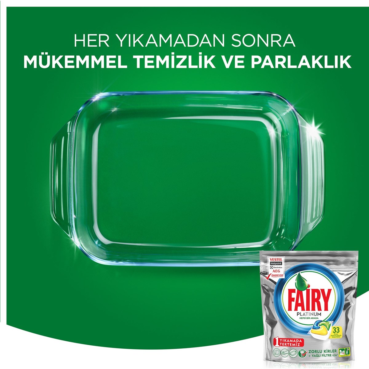 Fairy Platinum 43 Yıkama Bulaşık Makinesi Deterjanı Kapsülü Limon Kokulu