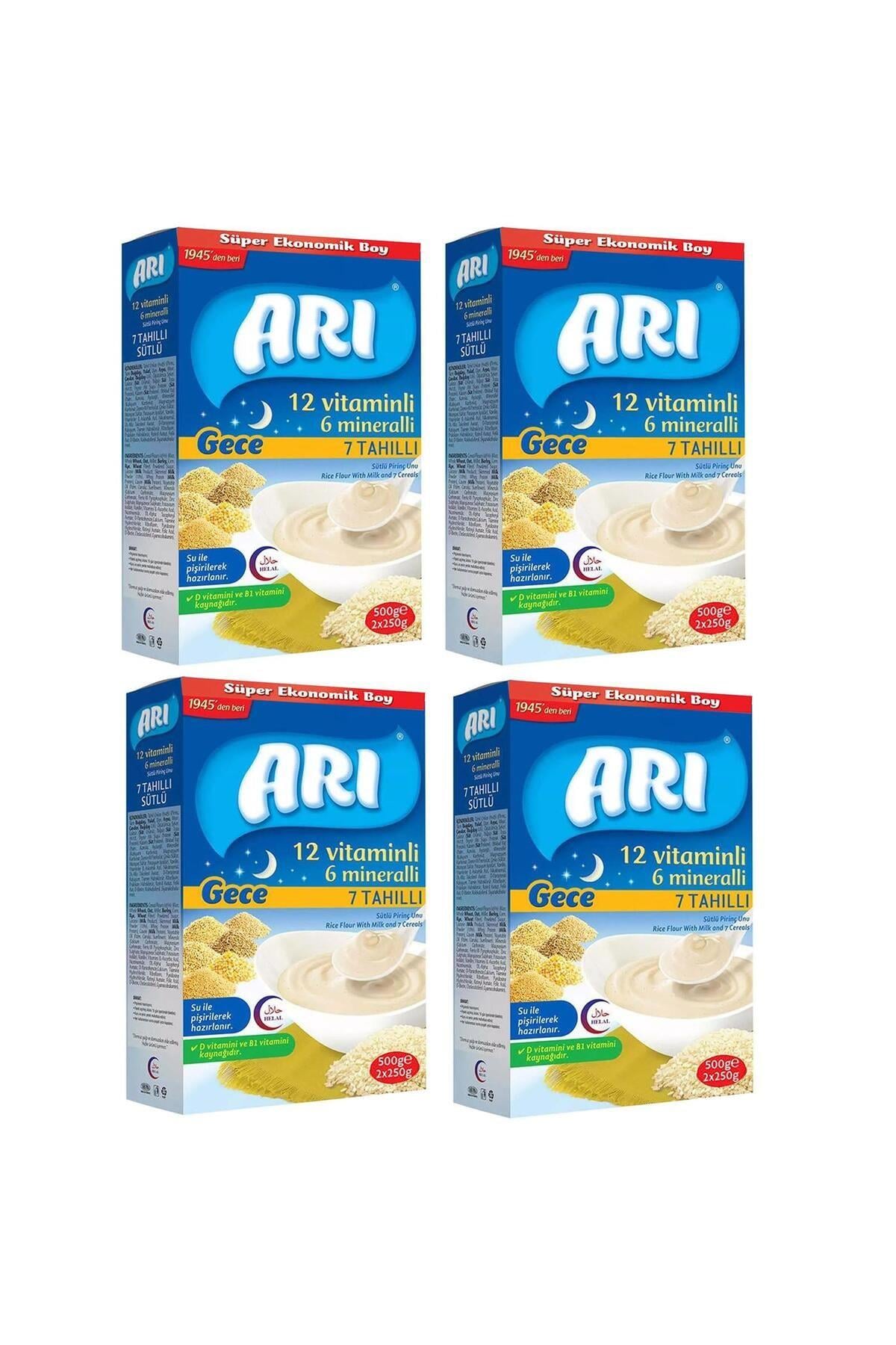 Gece 7 Tahıllı 12 Vitaminli 6 Mineralli Sütlü Pirinç Unu 500 gr 4 Adet