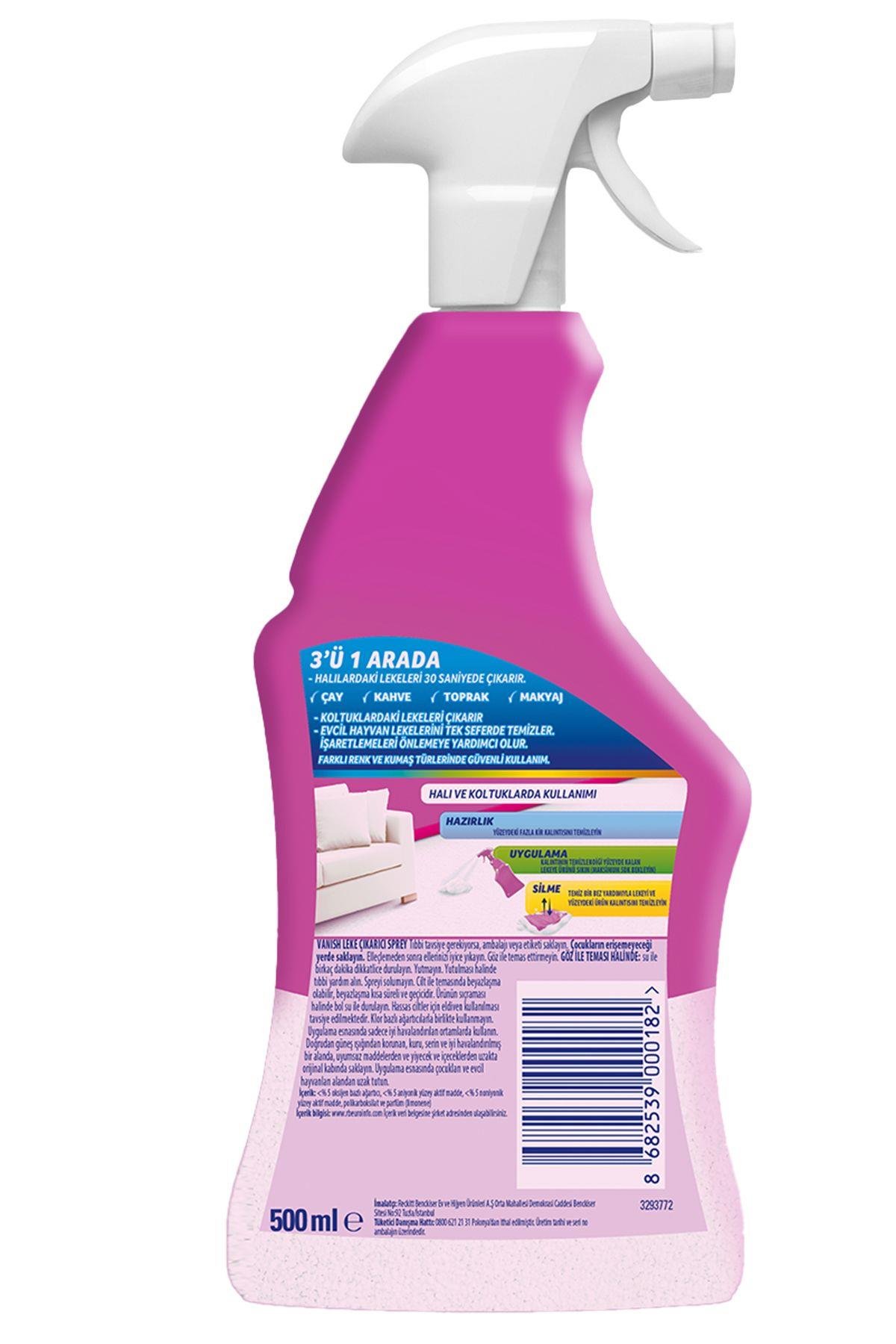 Oxi Action Çok Amaçlı Halı, Koltuk Ve Evcil Hayvan Leke Çıkarıcı Sprey 500 ml