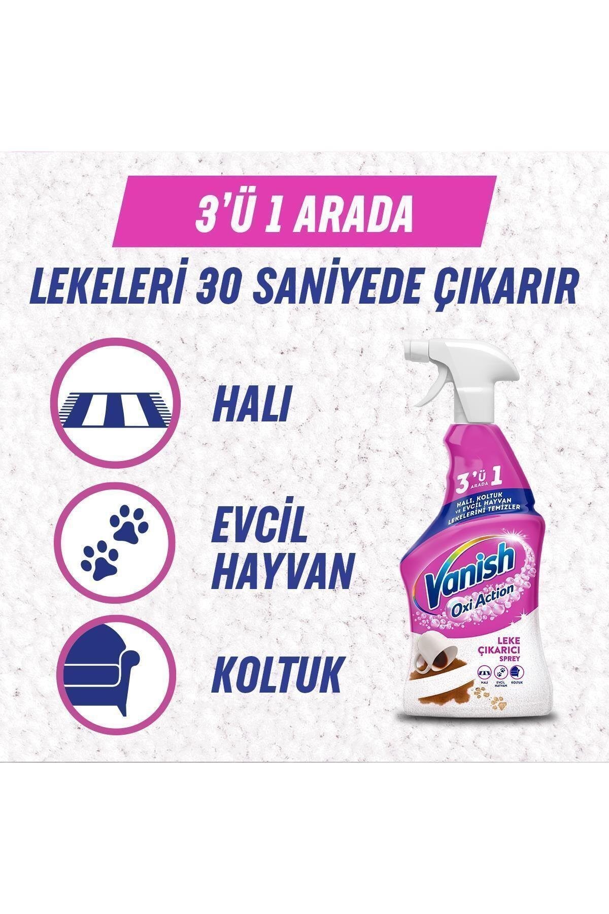Oxi Action Çok Amaçlı Halı, Koltuk Ve Evcil Hayvan Leke Çıkarıcı Sprey 500 ml