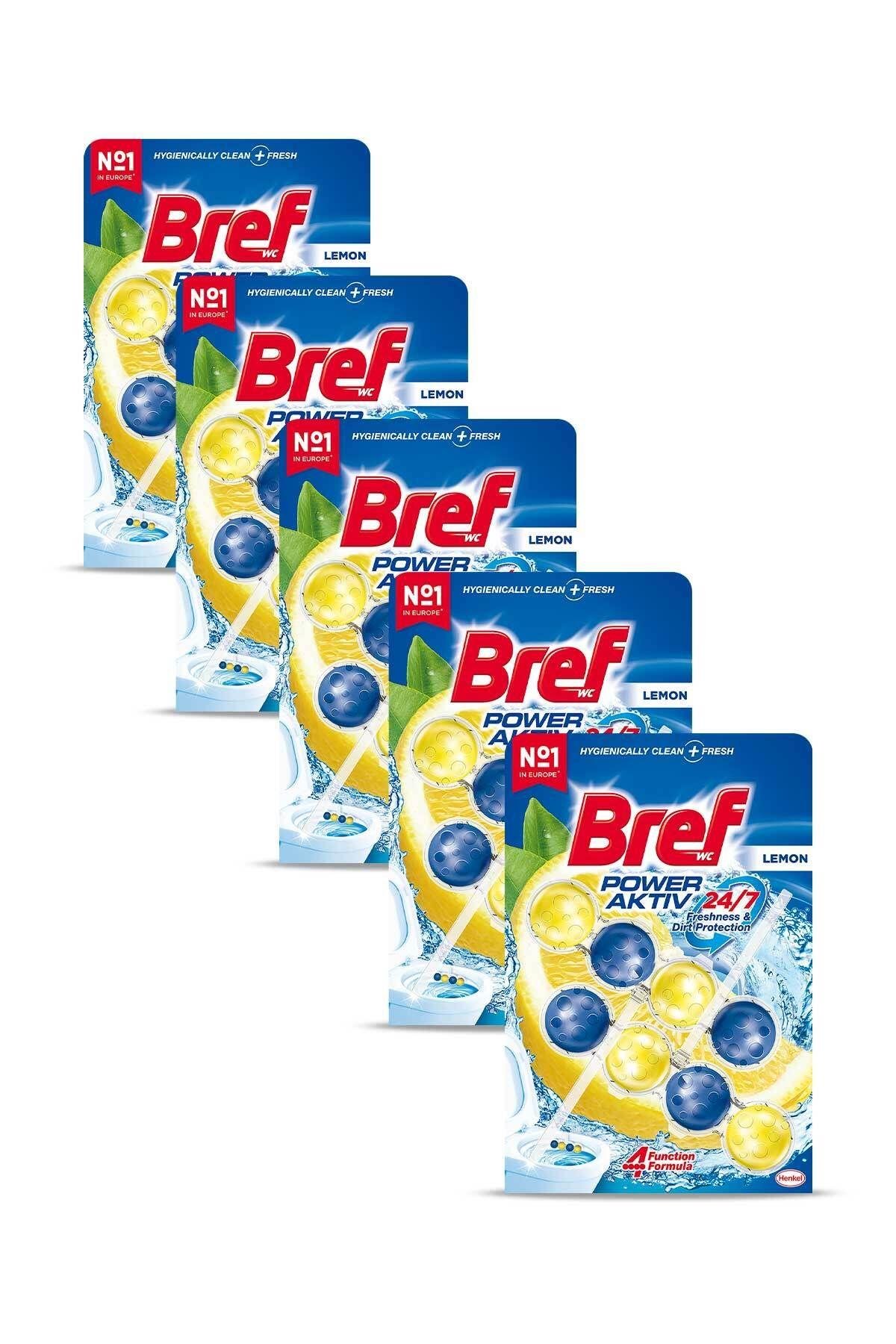 Power Aktiv Katı Tuvalet Bloğu 5 Adet Limon Ikili (5\'Lİ SET)