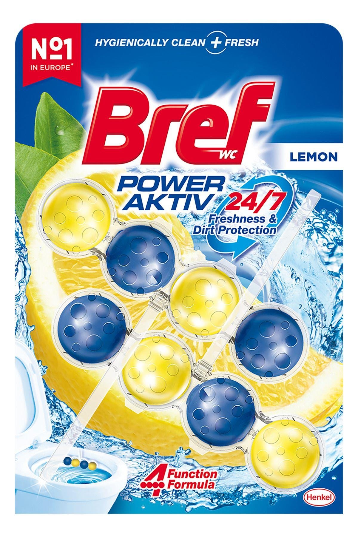 Power Aktiv Katı Tuvalet Bloğu 5 Adet Limon Ikili (5\'Lİ SET)