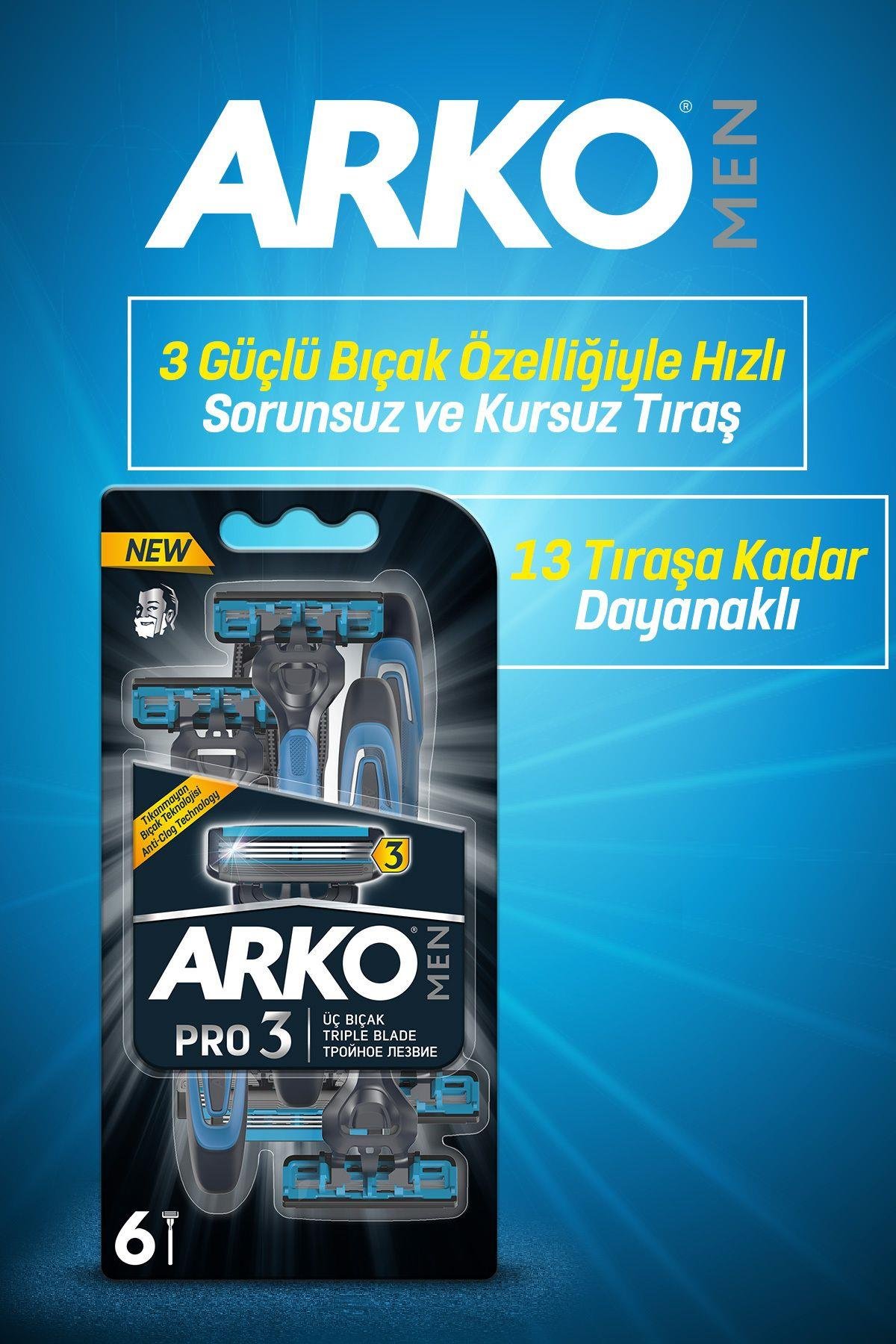 Pro3 18 Adet 3 Bıçaklı Erkek Tıraş Bıçağı