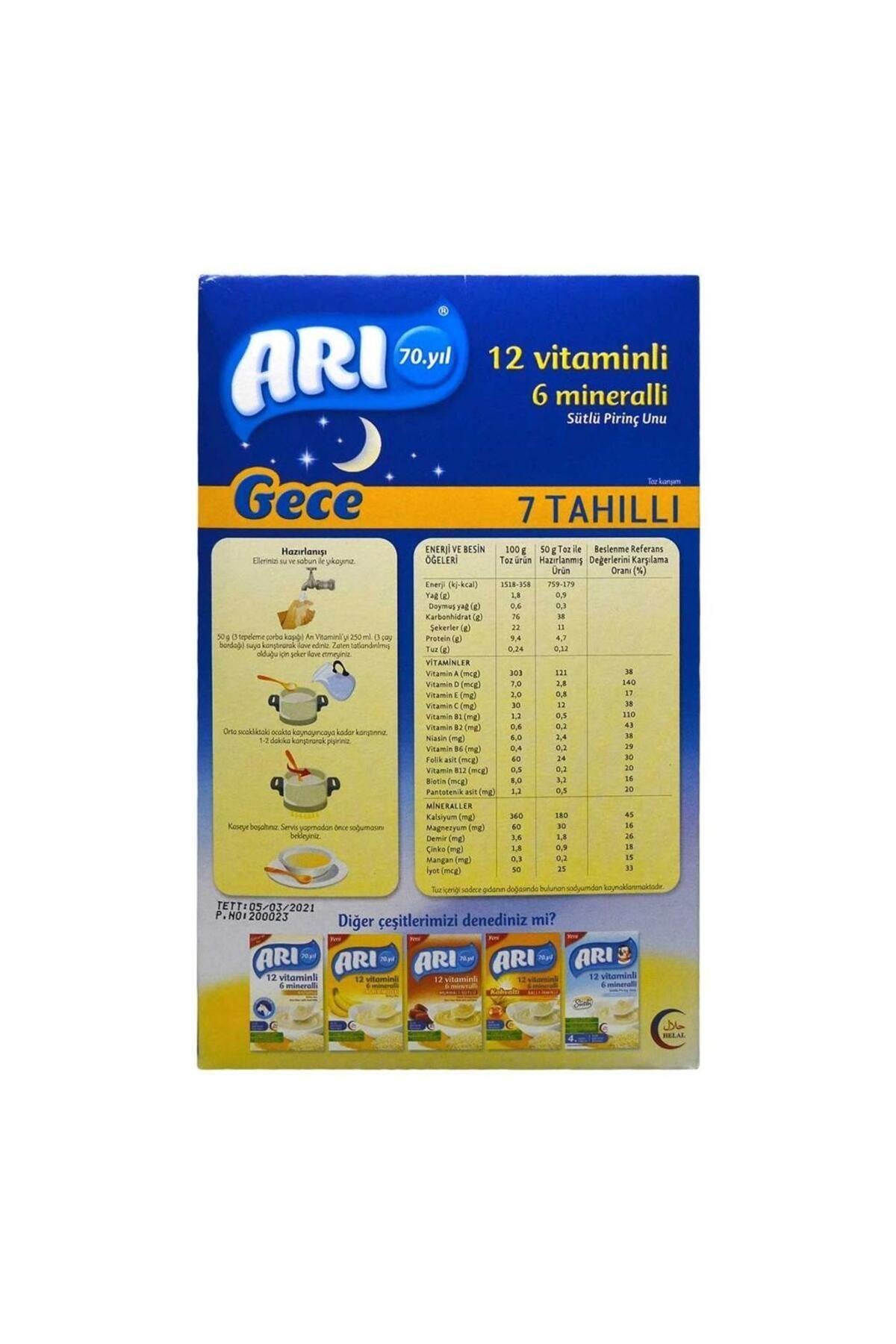 Sütlü 7 Tahıllı (GECE) Sütlü Pirinç Unu 500 gr
