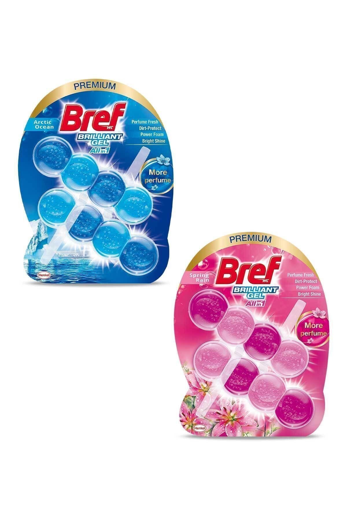Wc Brilliant Gel Duopack Klozet Bloğu 1 Çiçek 1 Okyanus, 2 X 2'li Paket
