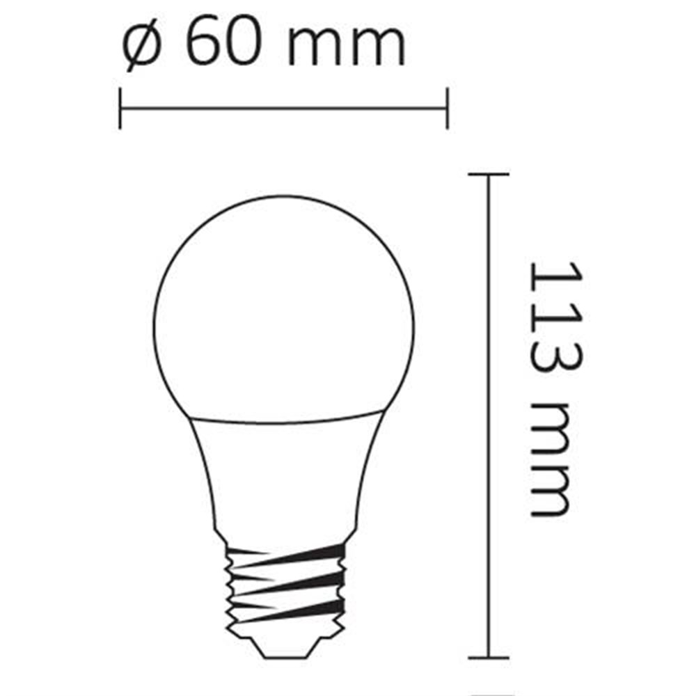 AA13-01220 Ack 12 W Led Ampul Günışığı 3000k E27 DuyLed AmpullerACKAA13-01220-10043
