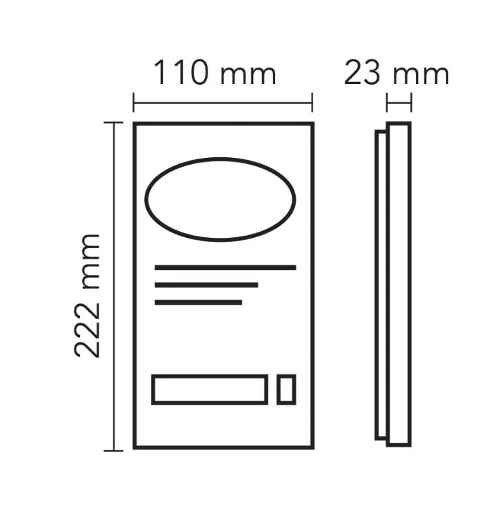 AUDIO Dış Panel 1 Li 008430Görüntülü Ve Görüntüsüz DiafonAUDIO008430-17006
