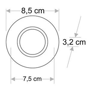 CATA CT 5040 Beyaz Spot KasasıCATA CT 5040 Beyaz Spot KasasıDekoratif Cam SpotlarCATACT-5040-19056