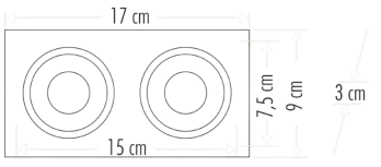 CATA CT 5054 Jaguar Siyah Platin İkili Spot KasasıCATA CT 5054 Siyah Platin İkili Spot KasasıDekoratif Cam SpotlarCATACT-5054-26321