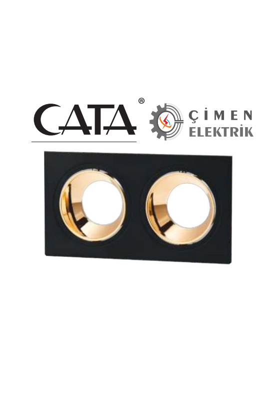 CATA CT 5056 Jaguar Siyah Bakır İkili Spot KasasıCATA CT 5056 Siyah Bakır İkili Spot KasasıDekoratif Cam SpotlarCATACT-5056-26322