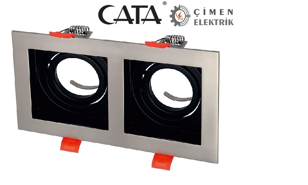 CATA CT 5226 Pars Satin Kasa Spot Kasası Dekoratif Cam SpotlarCATACT-5226-12454