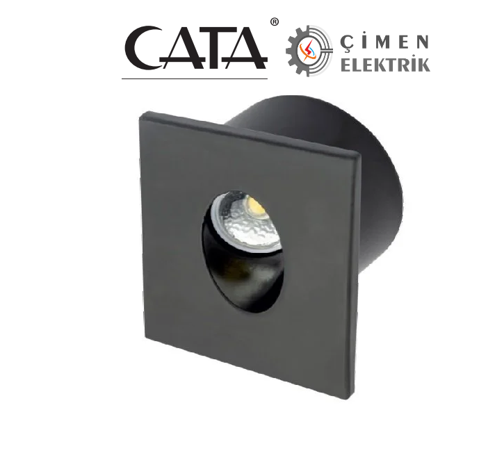 CATA CT 5179 3W Siyah Kasa Koridor Aydınlatması 3200K Gün IşığıCATA CT 5179 3W Siyah Kasa Led Spot 3200K Gün IşığıKoridor AydınlatmalarıCATACT-5179G-SK-19973