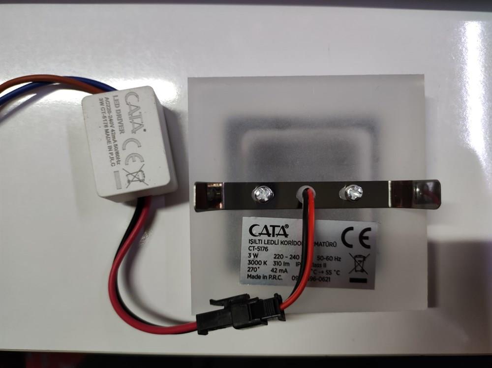 CT 5176 Cata 3 W Koridor Aydınlatması Kasalı Led Spot Amber IşıkCT 5176 Cata 3 W Koridor Kasalı Led Spot Amber IşıkKoridor AydınlatmalarıCATACT-5176A-21194