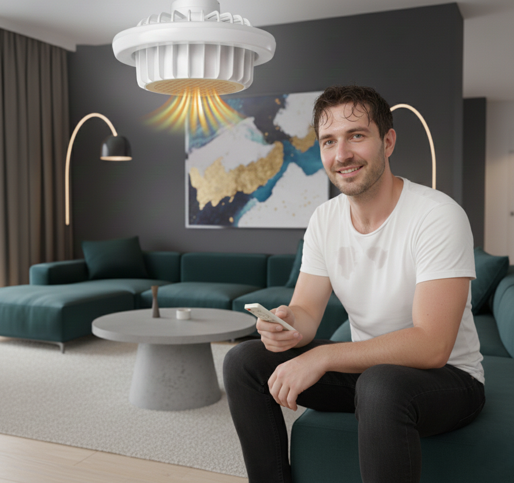 CATA CT 1160 Fanlı Isıtıcı Led Ampul Beyaz Işık 6400K E27 DuyLed AmpullerCATACT-1160G-30756