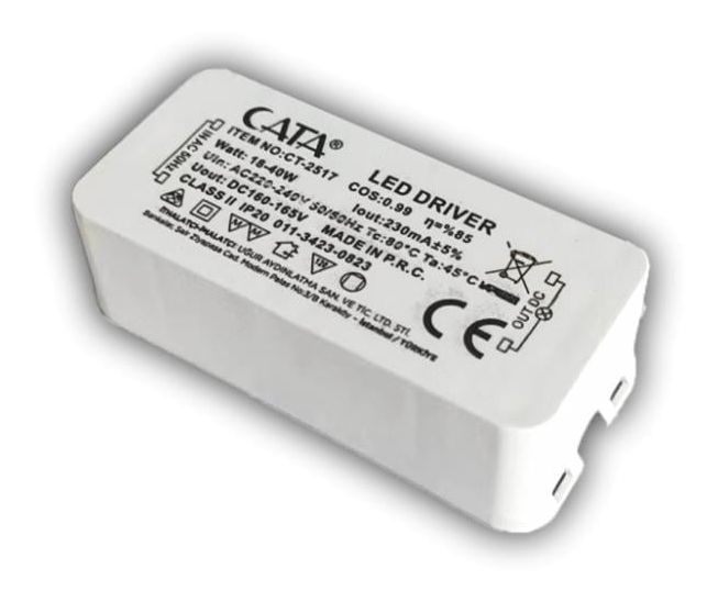 CATA CT 2587 60x60 Panel Driver Trafo Jaklı 40 - 60 WCATA CT 2587 60x60 Panel Driver Trafo Jaklı 36 - 60 WLed DriverlarCATACT-2587-15394