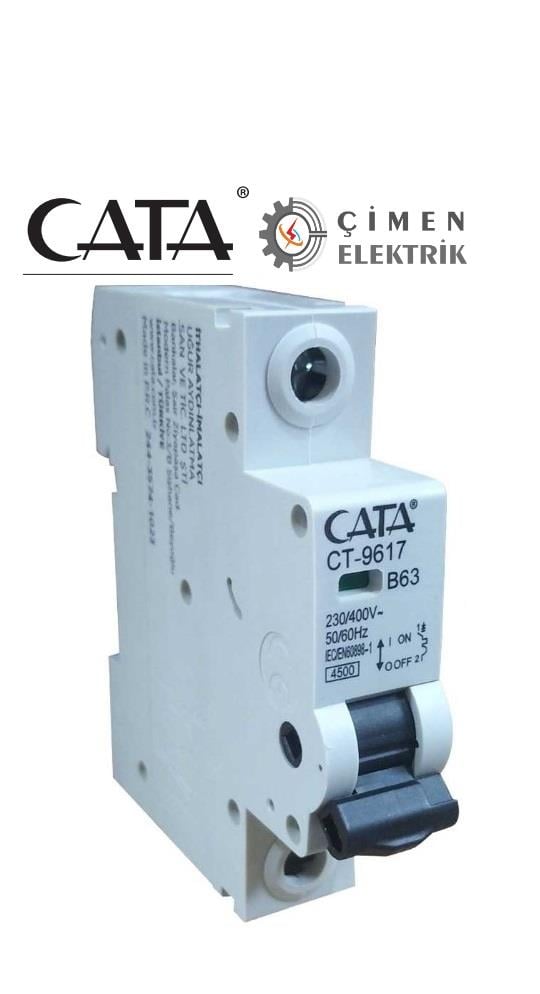 CATA CT 9617 1X63A 4.5kA B Tipi Otomatik SigortaCATA CT 9617 1X63A 4.5kA B Tipi Otomatik SigortaOtomatik SigortalarCATACT-9617-26806