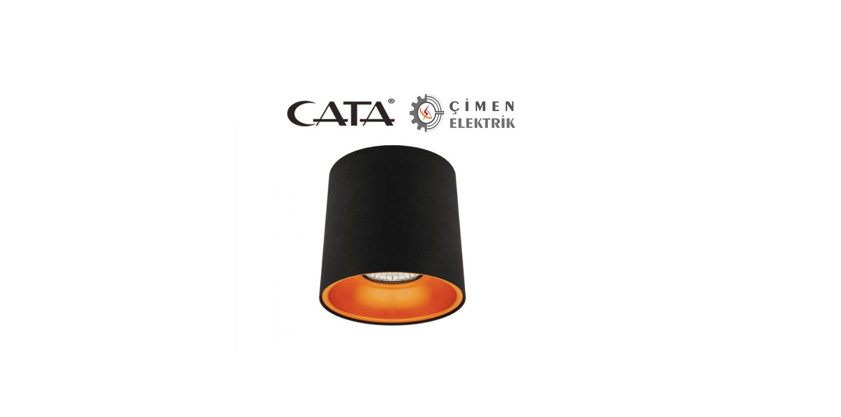CATA CT 5418 Siyah Bakır Dekoratif Spot Armatür GU-10 DuyCT 5418 Cata Sıva Üstü Dekoratif Spot Siyah Gold GU-10 Duy  Fiyatları - Çimen ElektrikSıva Üstü Led SpotlarCATACT-5418-20560
