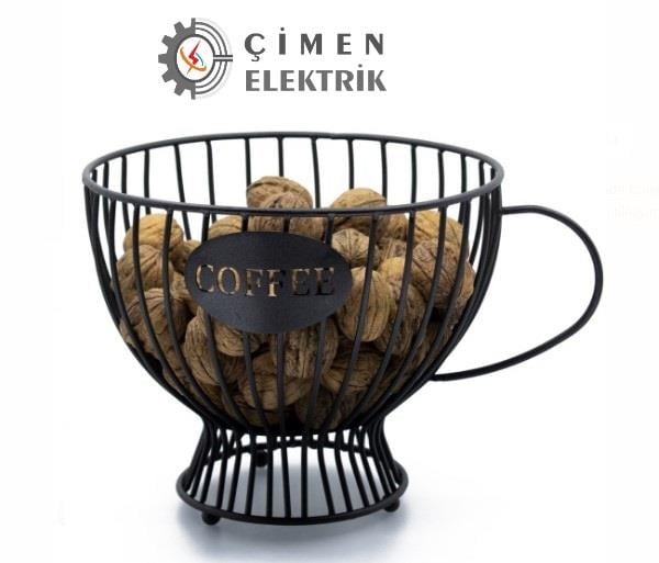 Frezya Coffe Dekoratif Siyah Metal Meyvelik Ev Yaşam & DekorasyonDiğerST00381 SİYAH-27292