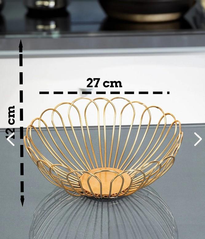 Frezya Coffe Dekoratif Gold Metal Meyvelik Ev Yaşam & DekorasyonDigerST00381 GOLD-27291