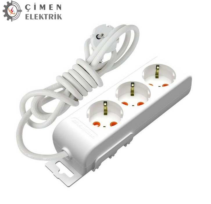 Mutlusan 3 Metre 3 Lü Çocuk Korumalı Grup PrizFiş ve PrizlerDiğerMUTLUSAN-3-3MT-29705