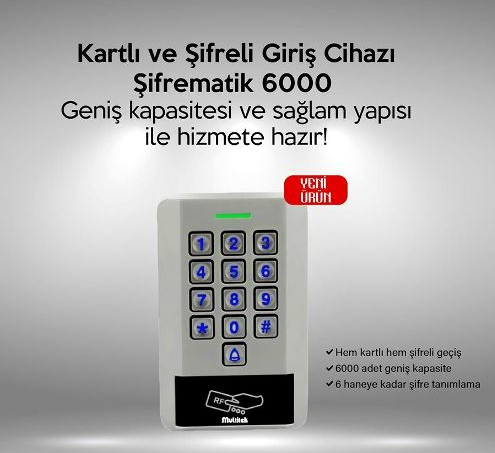 Multitek 6000 Kapı Önü ŞifrematikGörüntülü Ve Görüntüsüz DiafonDigerMultitek-6000-27531