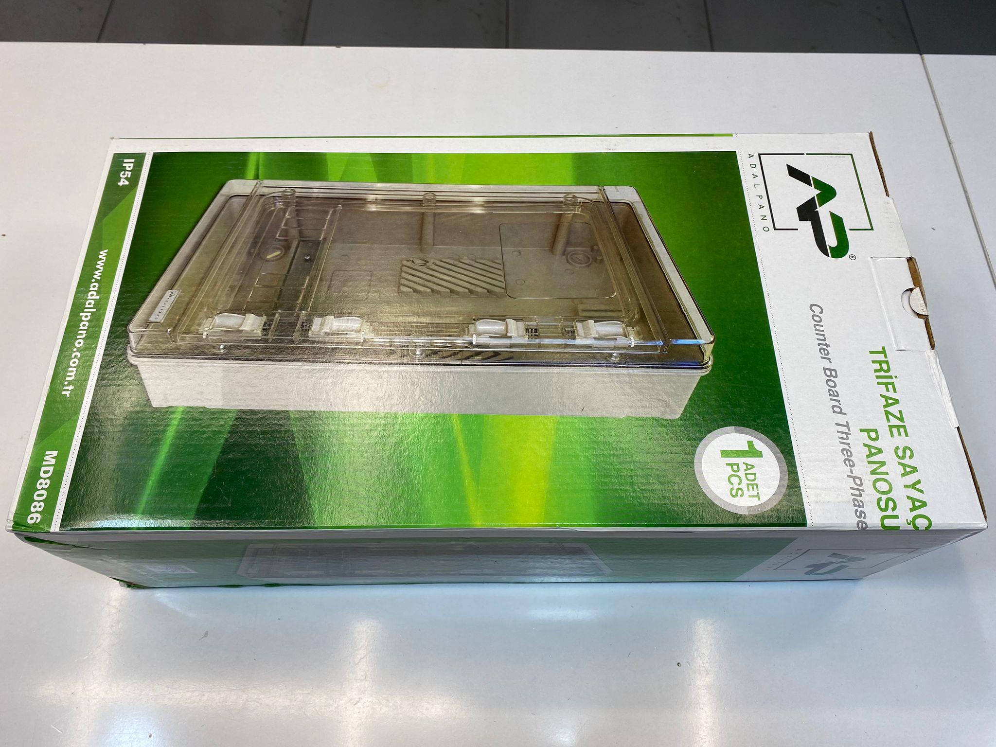 Polyester Trifaze Sayaç Panosu Sıva Üstü MD 8086 HIRDAVATDiğerMD-8086-25577