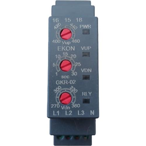 Ekon GKR 02 Gerilim Koruma Rölesi TrifazeEkon GKR 02 Gerilim Koruma Rölesi TrifazeZaman Saatleri ve SensörlerEKON98512-20732