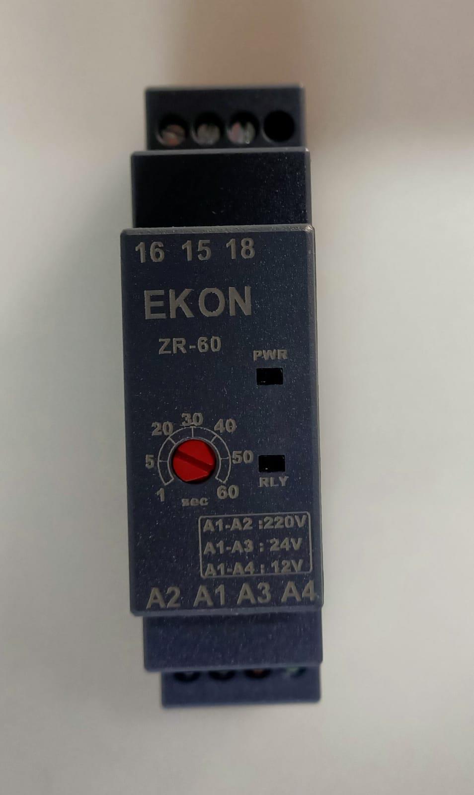 Ekon ZR 60 Zaman Rölesi Ray Tipi 1-60 SnEkon ZR 60 Zaman Rölesi Ray Tipi 1-60SnZaman Saatleri ve SensörlerEKON98502-20730