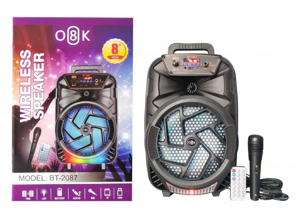  BT 2087 Bluetooth Işıklı Mikrofon Ve Kumandalı SpeakerSes Sistemleri & HoparlörELEKTRONİK VBBT-2087-25705