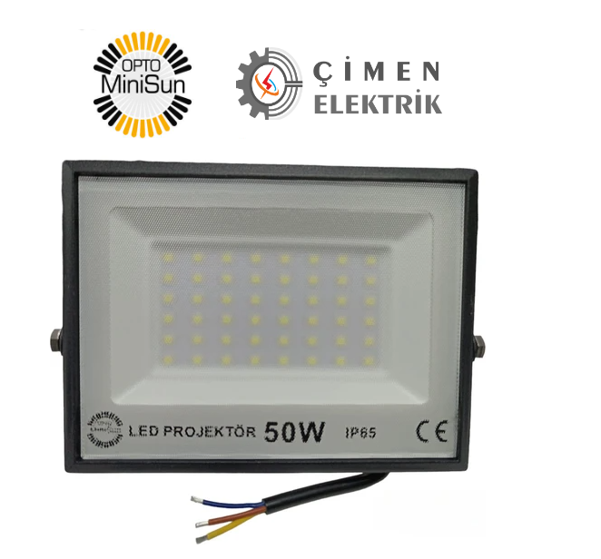 OPTO MİNİSUN M3850 50W Led Projektör 6400K Beyaz IşıkLed ProjektörlerERKLEDM3850B-28035