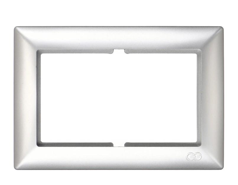 Günsan Visage Ambiance Gümüş İkili Priz Çerçeve Günsan Visage Ambiance Gümüş İkili Priz Çerçeve Anahtar PrizlerGÜNSAN01281500000178-8745