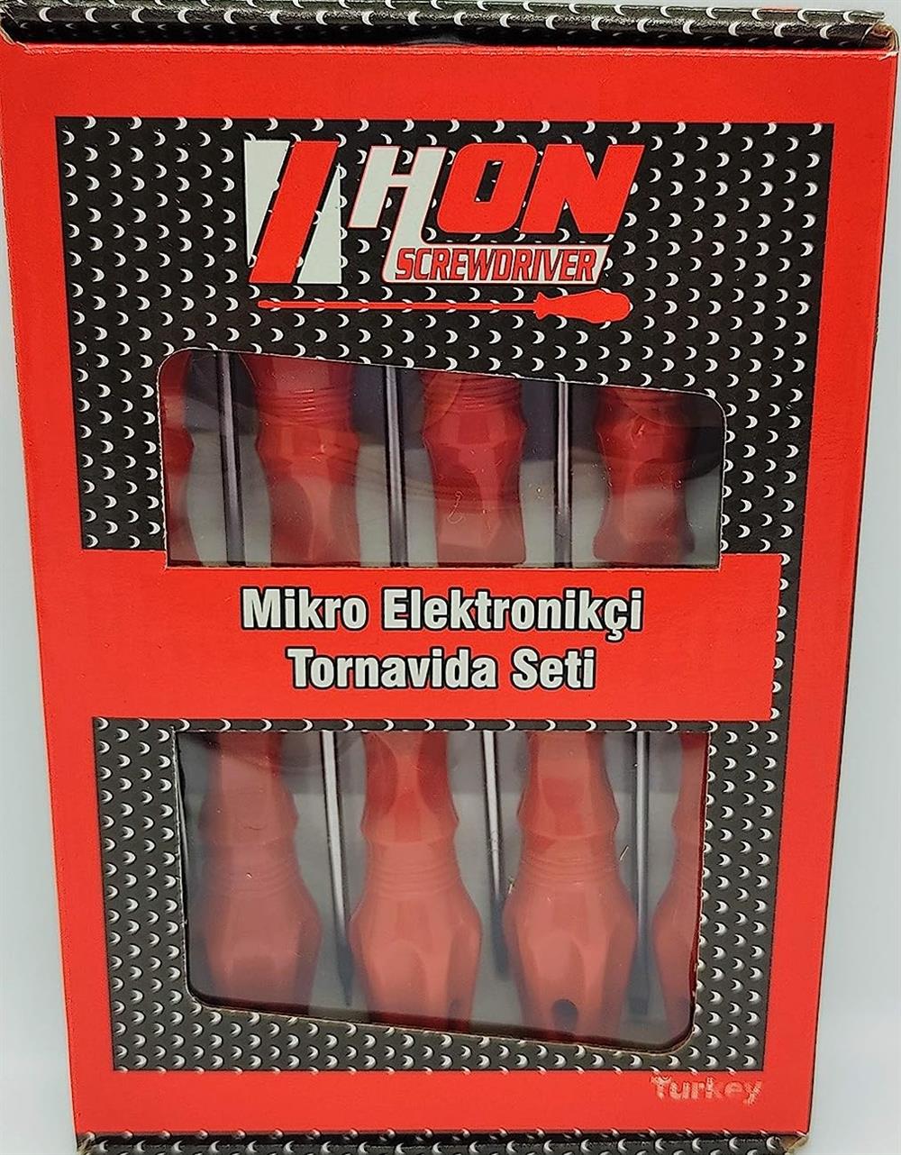 Hon Screwdrıver Mikro Elektronikçi 8'li Tornavida SetiHIRDAVATHON SCREWDRIVERMİKRO 8 Lİ-25635