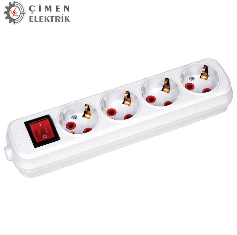 HOROZ 4 LÜ ANAHTARLI GRUP PRİZ Fiş ve PrizlerHOROZ200-400-402-24397