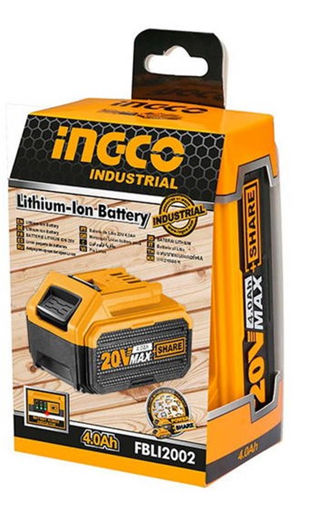İNG CO Şarjlı Matkab Aküsü 20v 4Ah FBLI2002HIRDAVATİNG COİFBLI2002-25584