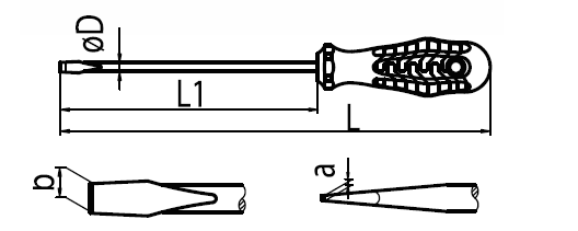 İzeltaş 5x100 Opak Düz TornavidaPense & Tornavida ÇeşitleriİZELTAŞ4300175100-26541