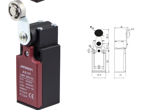 JAMESON JLS 121 Limit Swıtch Dikey Metal Makaralı Çift YönPako ŞalterlerJAMESONJLS-121-25926