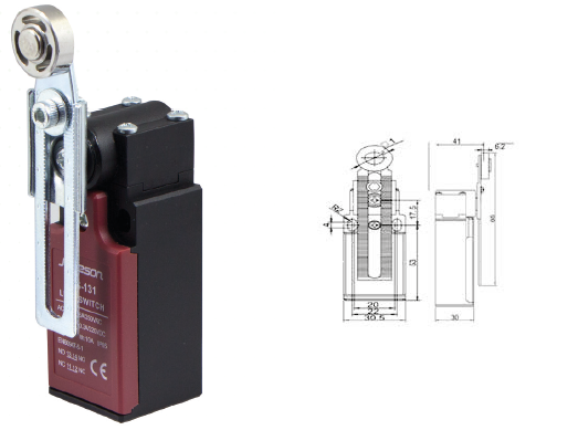 JAMESON JLS 131 Limit Swıtch Ayarlanabilir Metal Makaralı Çift YönPako ŞalterlerJAMESONJLS-131-25928