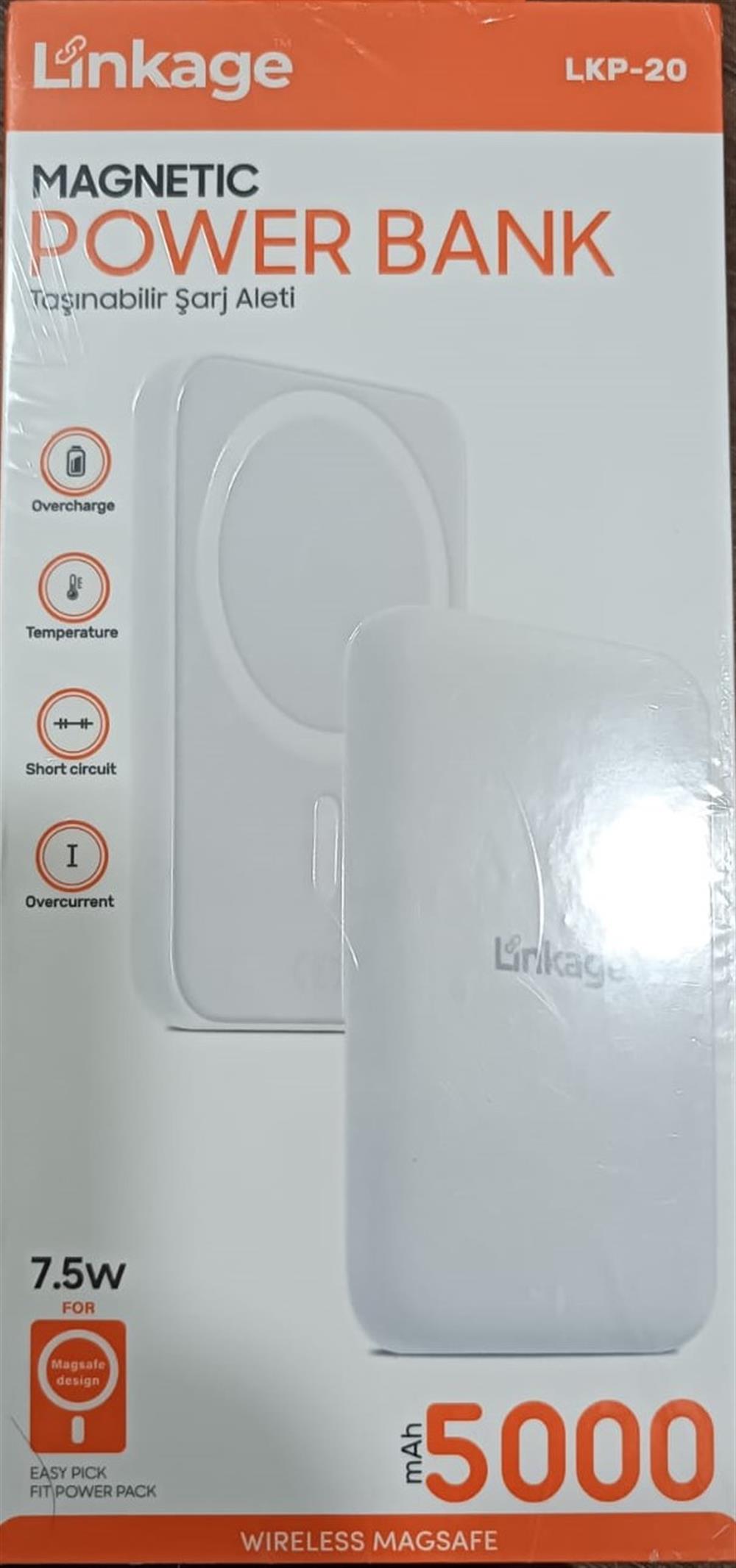 Linkage 5000Mah Power Bank Kablosuz Hızlı ŞarjELEKTRONİKLİNKAGELKP-20-25716