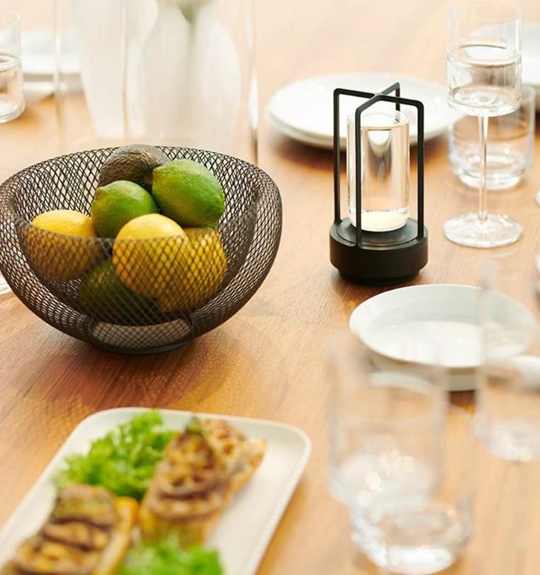 NOAS YL86 1244 Halki Siyah Şarjlı Masa Lambası 3 Renk Masa Lambası Ve IşıldaklarNOASYL86-1244-30765