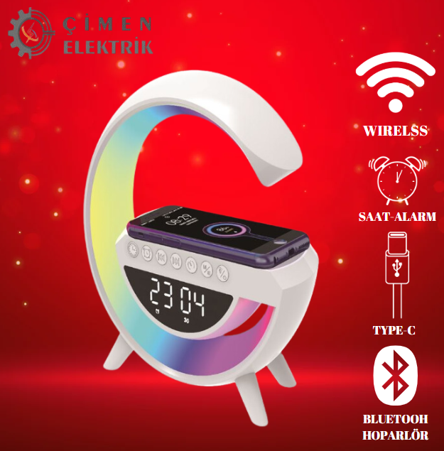 NOAS YL86 1240 Simi Kablosuz Şarjlı Bluetoothlu Hoparlörlü Masa Lambası RGBNOAS YL86 1240 Simi Kablosuz Şarjlı Bluetoothlu Hoparlörlü Masa Lambası RGB | Fonksiyonel ve ModernMasa Lambası Ve IşıldaklarNOASYL86-1240-29817