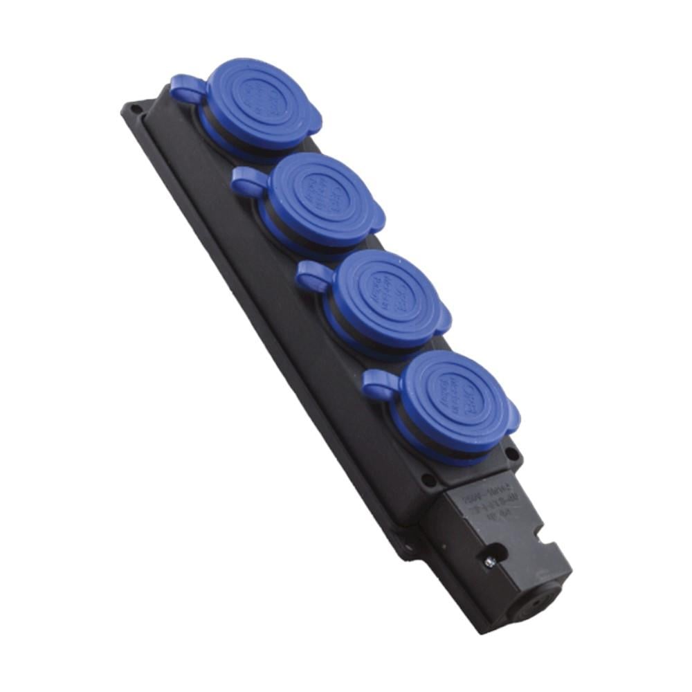 Orel 1x16A 4 lü Kauçuk Grup Priz 220 VFiş ve PrizlerORELOREL 4 LÜ KAUÇUK GRUP 220 V1-26561