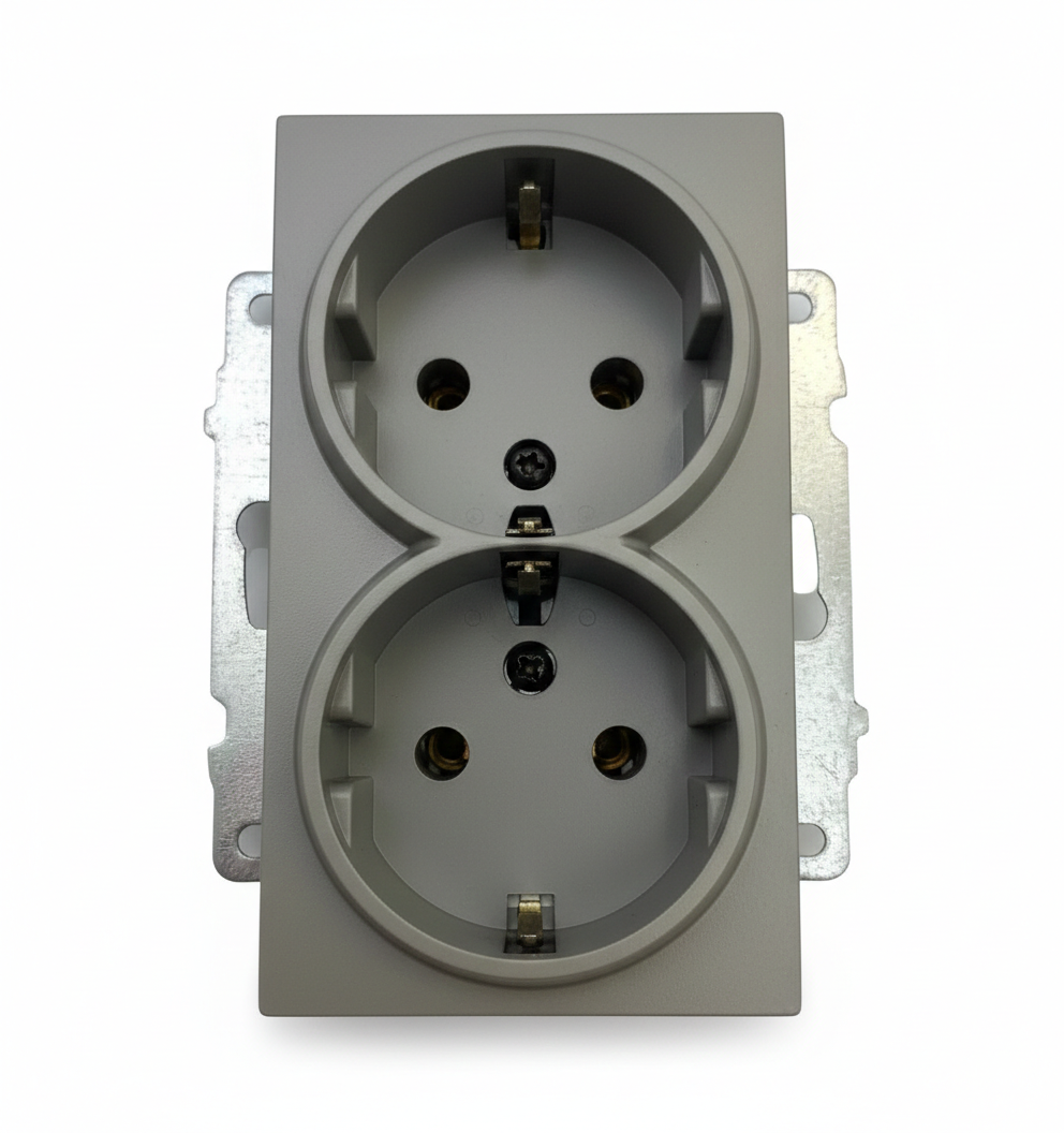 Ovivo Antrasit İkili Topraklı Priz Çerçevesiz GranoOvivo Antrasit İkili Topraklı Piriz Çerçevesiz GranoAnahtar PrizlerOVİVO600-000313-907-26999