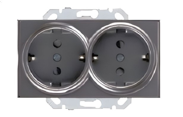 Ovivo Füme İkili Topraklı Priz Çerçevesiz GranoOvivo Füme İkili Topraklı Piriz Çerçevesiz GranoAnahtar PrizlerOVİVO600-000311-907-26872