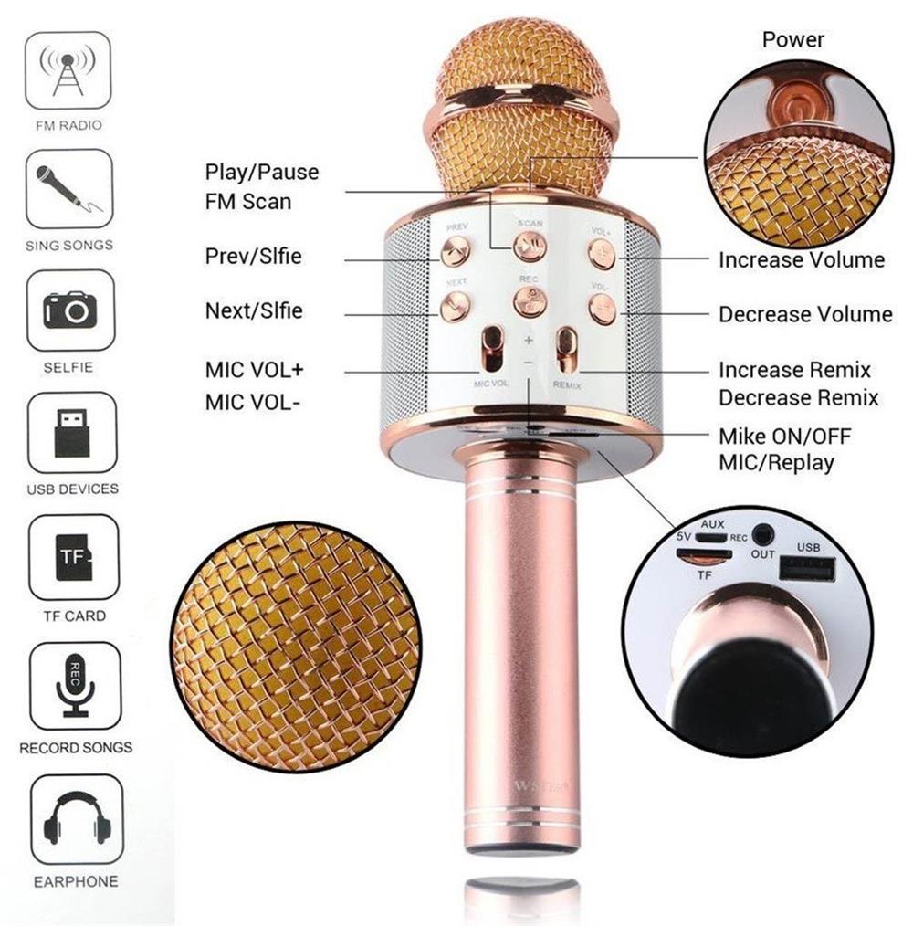 WS 858 Platoon Karoke MikrofonELEKTRONİKPLATOONWS-858-25721