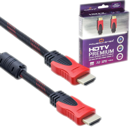 Powermaster 3 Metre HDMİ 1.4V Örgülü KutuluSes & Görüntü Sistemleri PQWERMASTERPowermaster-9554 HDMI-3 M-13354