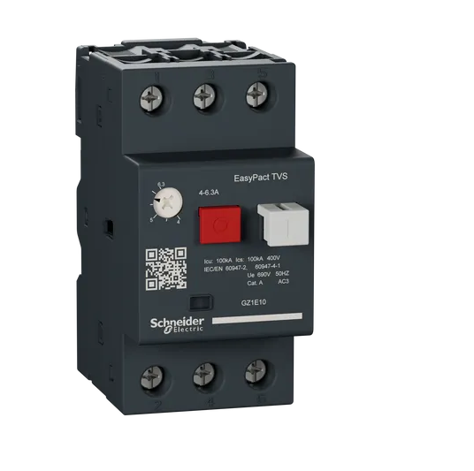 Schneider 4-6,3A Motor Koruma Rölesi 10-100KA GZ1E10Termik RölelerSCHNEİDERSCH-GZ1E10-26406