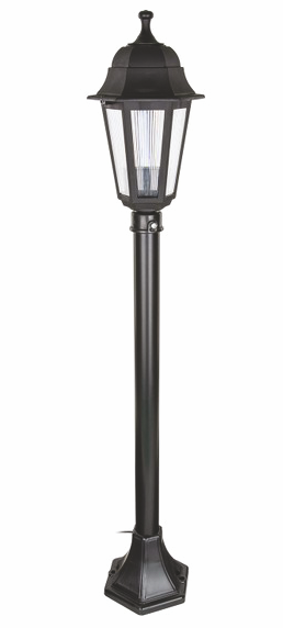 ZERPA 6854 Optik Altıgen Siyah Bahçe Direk 1 MT E27 DuyBahçe ArmatürleriZERPA6854-26145