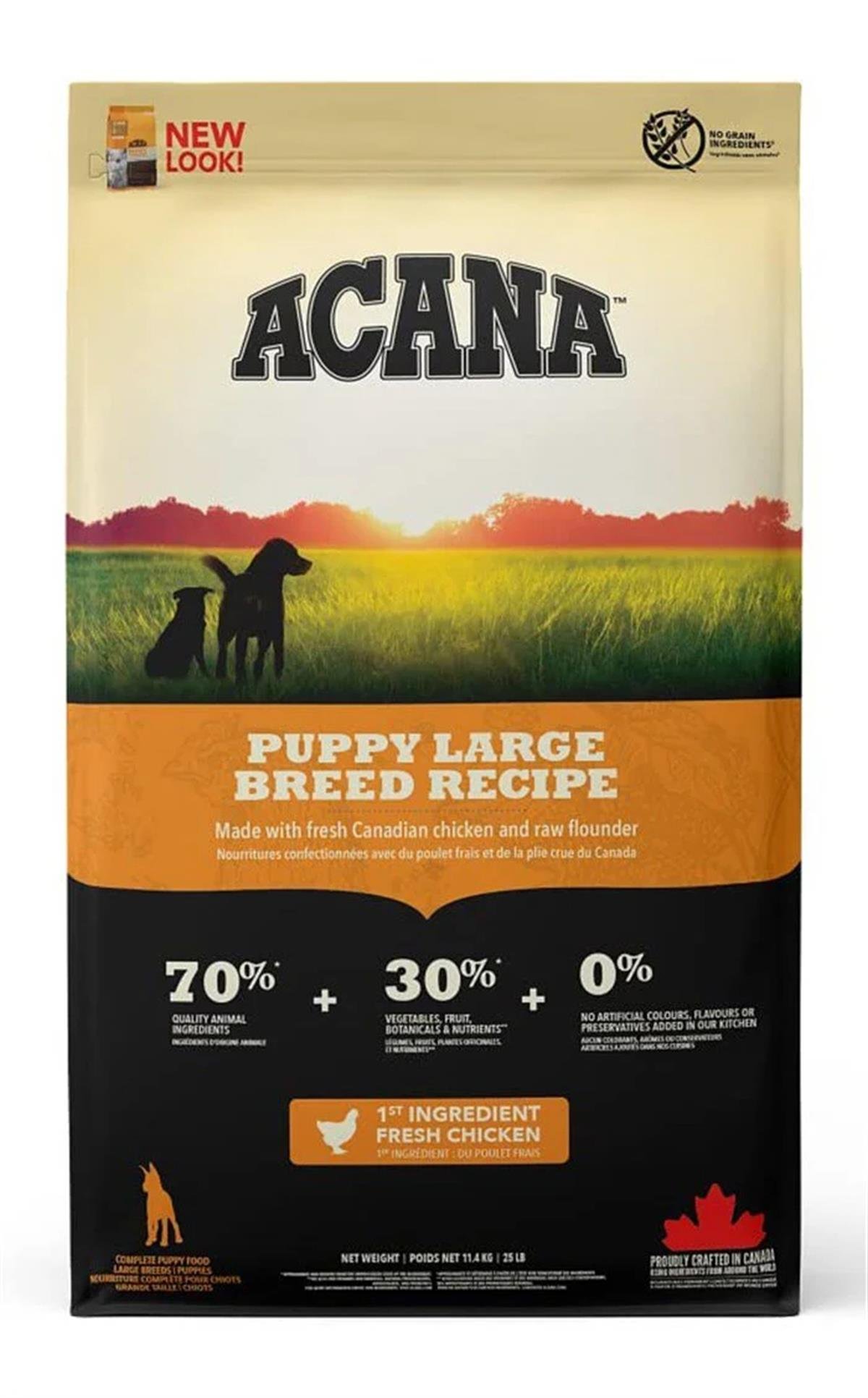 Acana Heritage Puppy Large Breed Büyük Irk Tahılsız Yavru Köpek Maması 11,4 kg