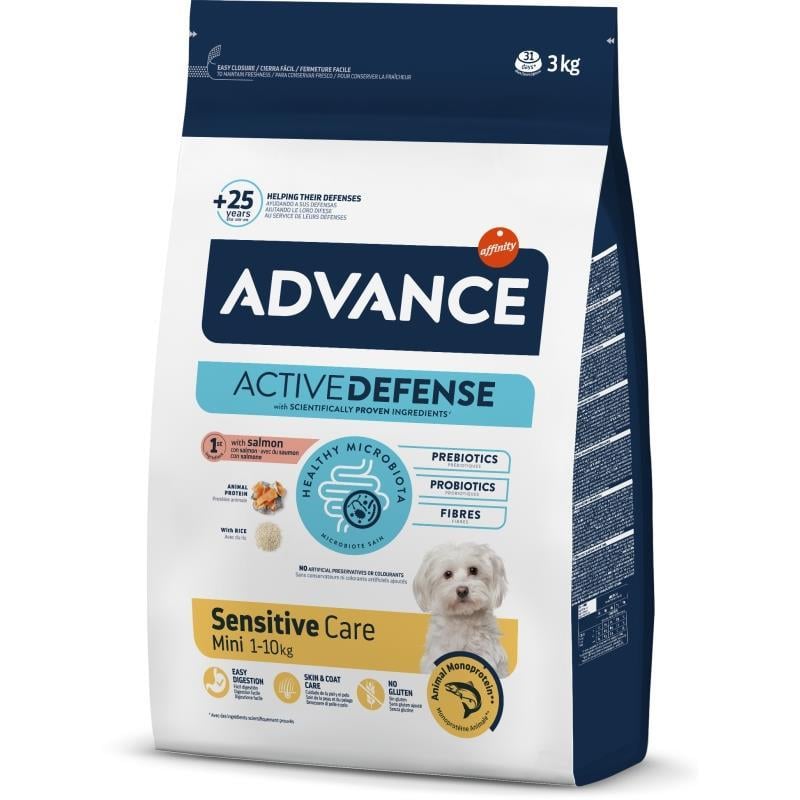 Advance Mini Sensitive Somonlu Küçük Irk Yetişkin Köpek Maması 3 Kg